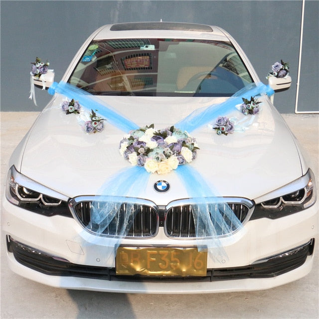 wedding car decorations-15, wedding car decorations - קישוט…