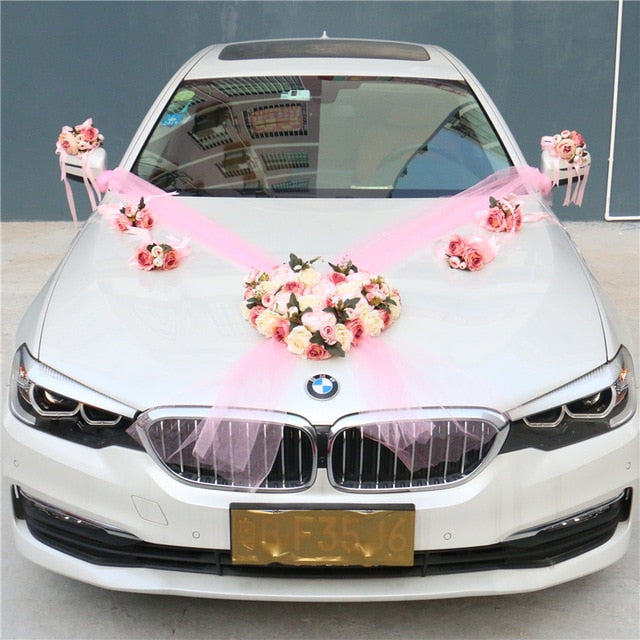 Flower Wedding Car Decor