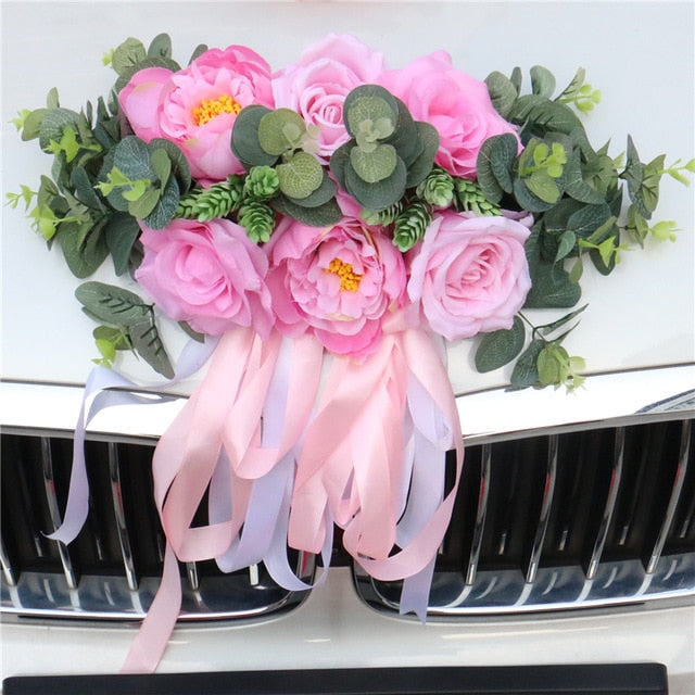 Flower Wedding Car Decor