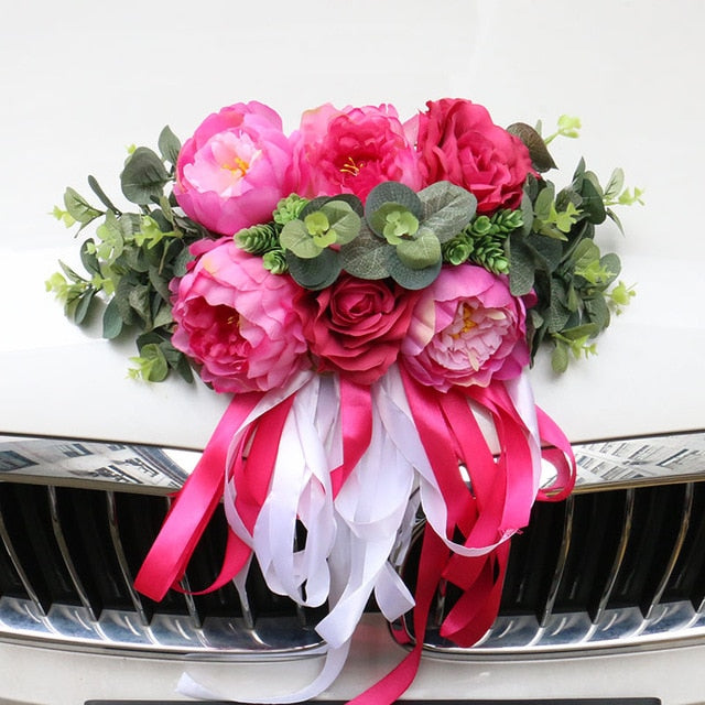 Flower Wedding Car Decor