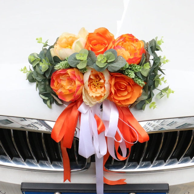 Flower Wedding Car Decor