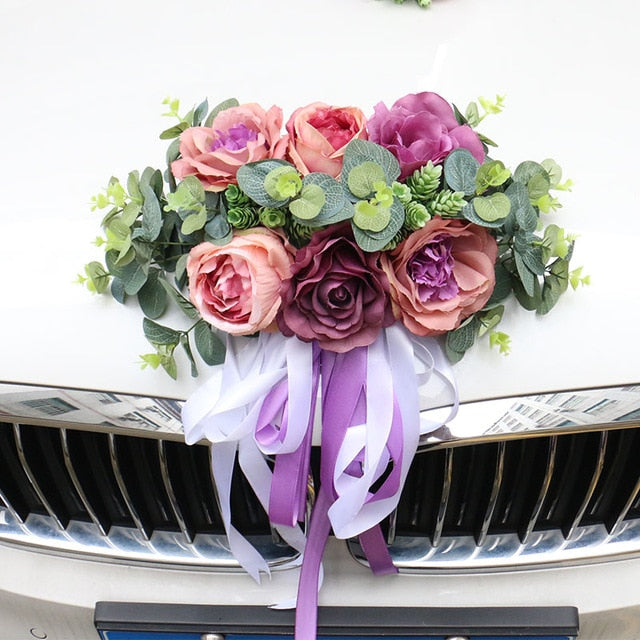 Flower Wedding Car Decor