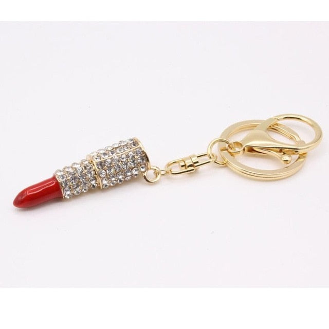 Lipstick Makeup Keyring